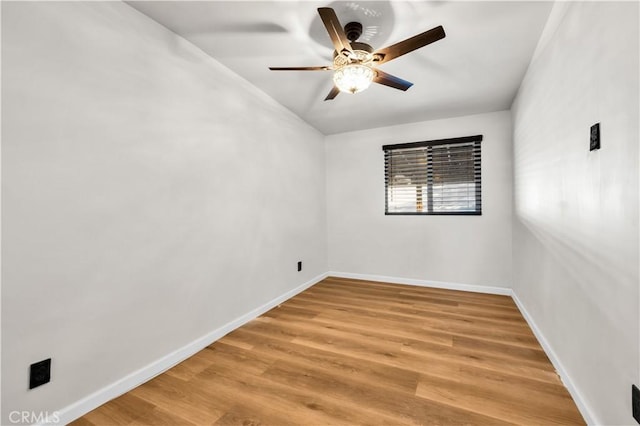 68613 E St, Cathedral City, CA 92234 - empty room featuring ceiling fan and light wood finished floors
