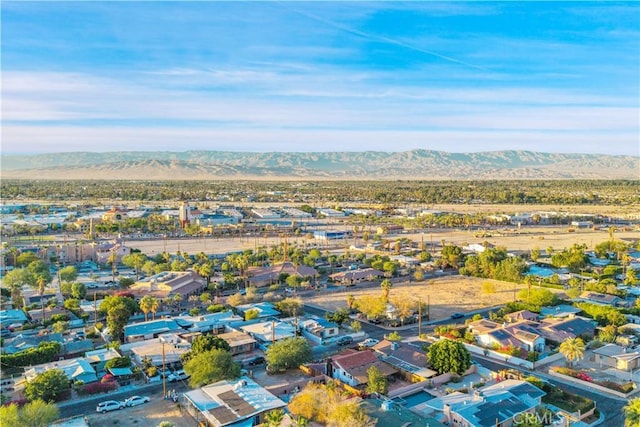 68613 E St, Cathedral City, CA 92234 - aerial view of residential area with a mountainous background