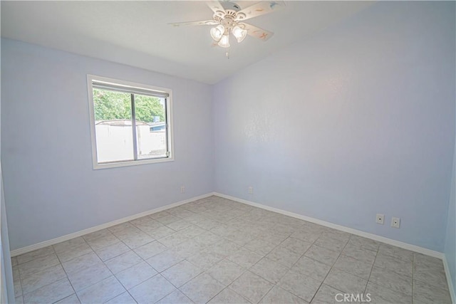 44623 Gingham Ave, Lancaster, CA 93535 - unfurnished room with a ceiling fan and baseboards