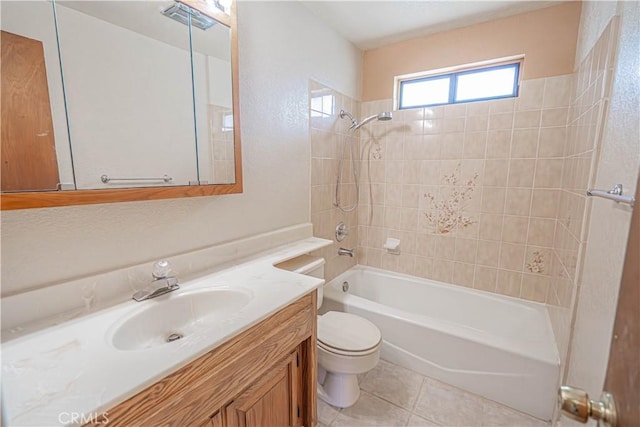 44623 Gingham Ave, Lancaster, CA 93535 - bathroom featuring vanity, bathtub / shower combination, and tile patterned floors
