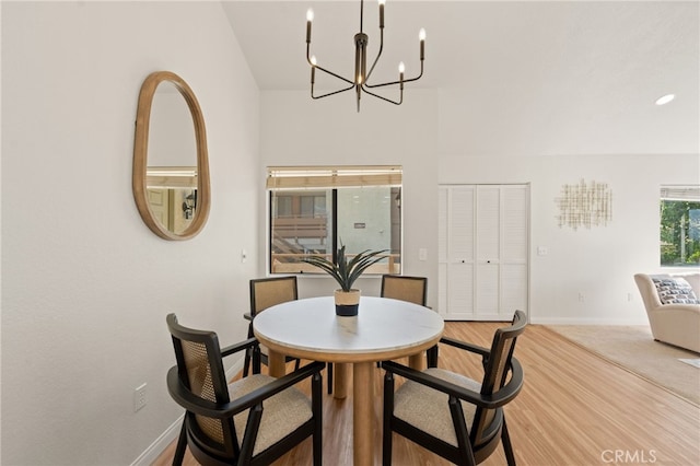 22832 Hilton Head Dr Unit 98, Diamond Bar, CA 91765 - dining area with a chandelier and wood finished floors