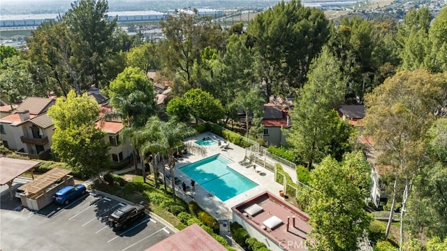 22832 Hilton Head Dr Unit 98, Diamond Bar, CA 91765 - drone / aerial view of a pool