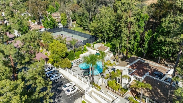 22832 Hilton Head Dr Unit 98, Diamond Bar, CA 91765 - drone / aerial view of a pool area