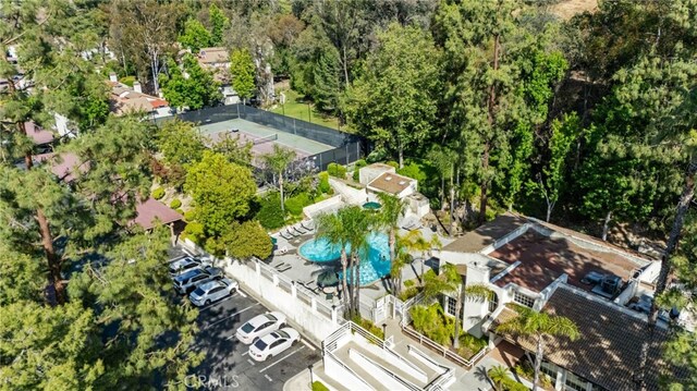 22832 Hilton Head Dr Unit 98, Diamond Bar, CA 91765 - aerial view of a pool area