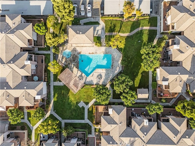 1339 Massachusetts Ave Unit 101, Riverside, CA 92507 - aerial view of residential area featuring a pool