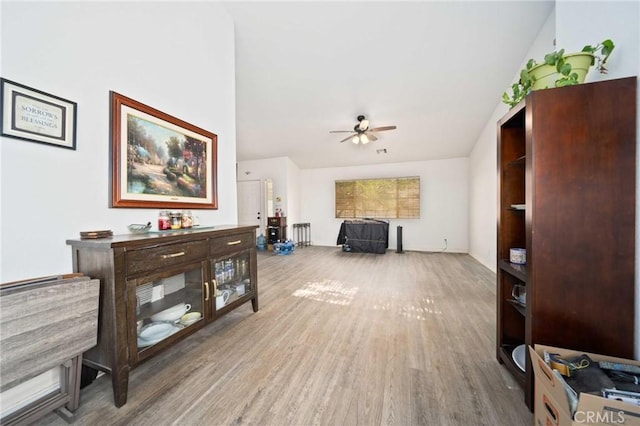 2908 Owens Way, Rosamond, CA 93560 - corridor featuring vaulted ceiling and wood finished floors