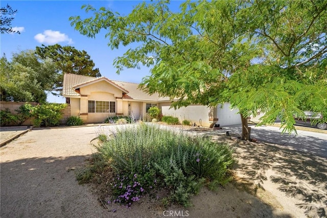 2908 Owens Way, Rosamond, CA 93560 - view of front of house featuring a tiled roof and stucco siding