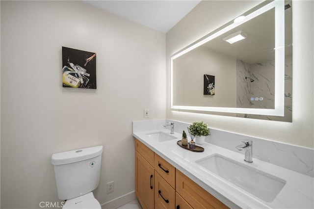 15604 Sharonhill Dr, Whittier, CA 90604 - full bath featuring double vanity and a marble finish shower
