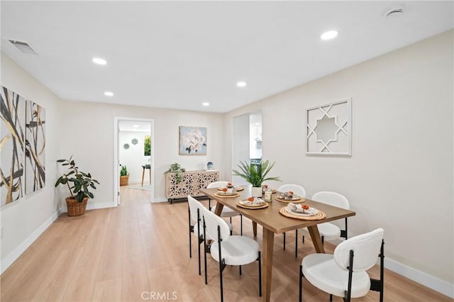 15604 Sharonhill Dr, Whittier, CA 90604 - dining space with light wood-style flooring, recessed lighting, and healthy amount of natural light