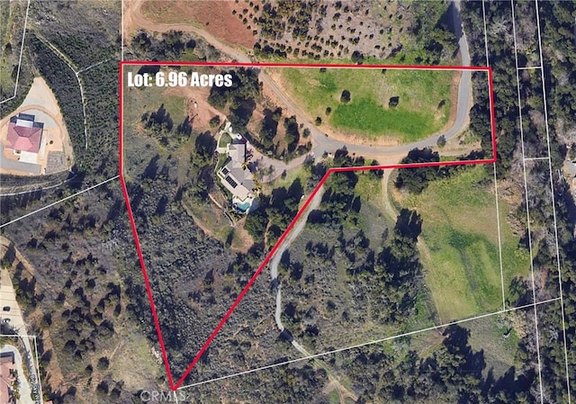 26677 Avenida Del Oro, Temecula, CA 92590 - aerial overview of property's location with property boundaries highlighted