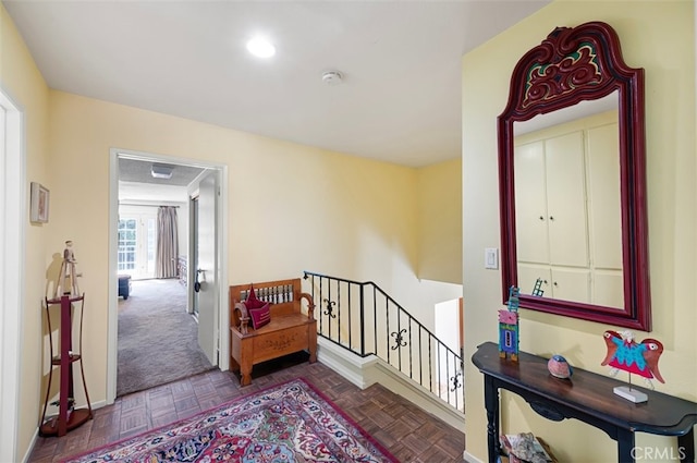 1924 E Rancho Culebra Dr, Covina, CA 91724 - hall with an upstairs landing and baseboards