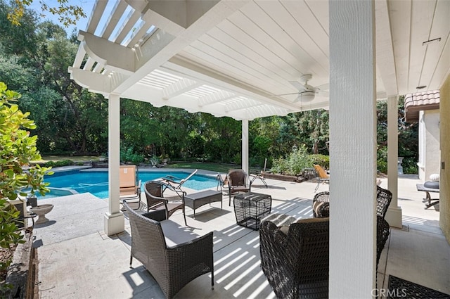 1924 E Rancho Culebra Dr, Covina, CA 91724 - view of patio / terrace with a pergola, an outdoor pool, and view of scattered trees