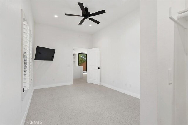4881 S Winners Cir Unit A, Palm Springs, CA 92264 - spare room with recessed lighting and a ceiling fan