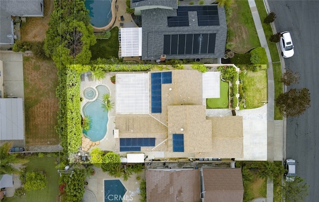 16671 Cedar Cir, Fountain Valley, CA 92708 - aerial view of a pool area