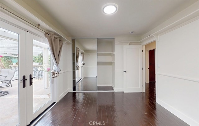 16671 Cedar Cir, Fountain Valley, CA 92708 - unfurnished room with wood finished floors and french doors