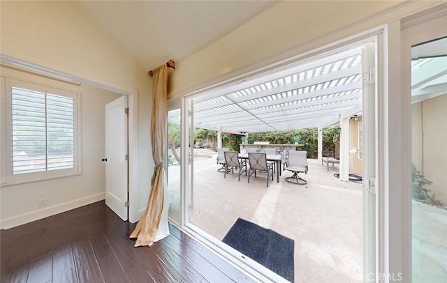 16671 Cedar Cir, Fountain Valley, CA 92708 - view of patio with outdoor dining space and a pergola