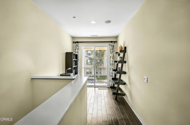 353 American River Ct, Oxnard, CA 93036 - corridor featuring baseboards and dark wood finished floors