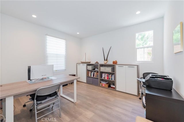 50 Tollson, Irvine, CA 92620 - office with light wood-style floors and recessed lighting