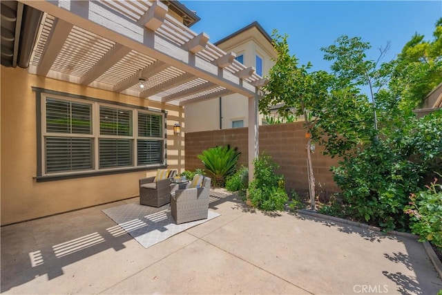 201 Bancroft, Irvine, CA 92620 - view of patio with a pergola