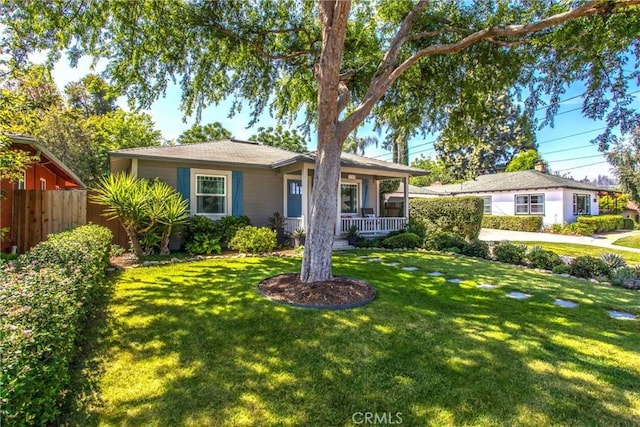 1107 Chestnut Ave, Redlands, CA 92373 - ranch-style house featuring a porch