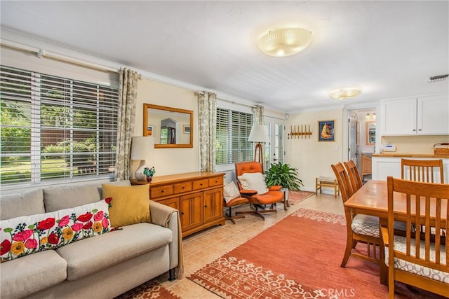 1107 Chestnut Ave, Redlands, CA 92373 - living room with light tile patterned flooring