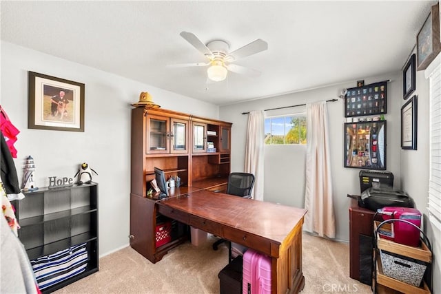 43611 Modena Dr, Temecula, CA 92592 - office space with a ceiling fan and light colored carpet
