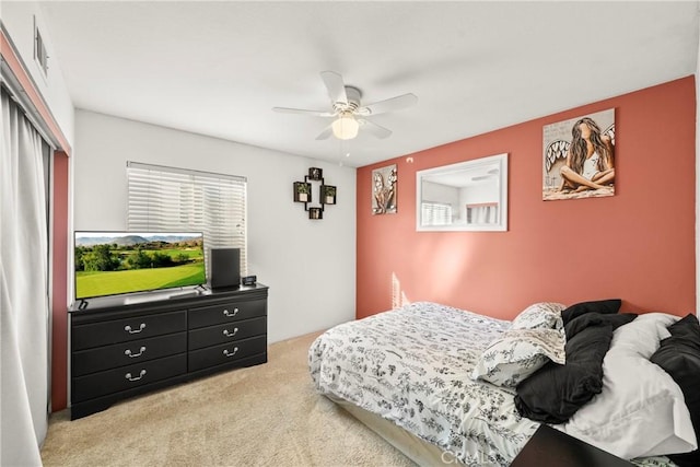 43611 Modena Dr, Temecula, CA 92592 - bedroom featuring carpet, a closet, and ceiling fan