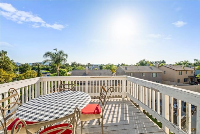 43611 Modena Dr, Temecula, CA 92592 - wooden deck with outdoor dining space