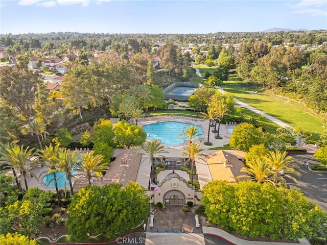 43611 Modena Dr, Temecula, CA 92592 - drone / aerial view of a pool area