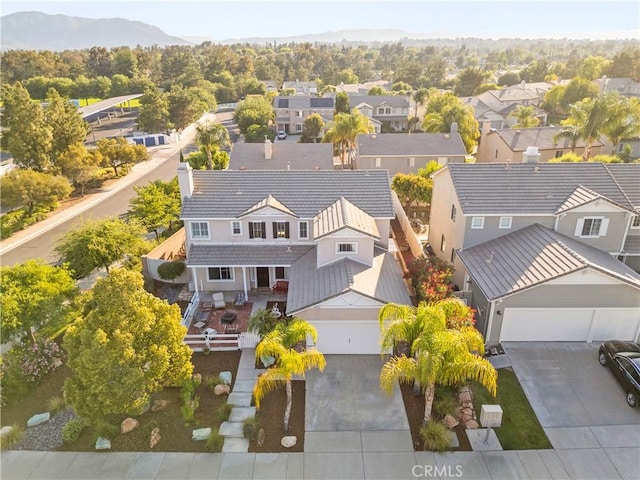 43611 Modena Dr, Temecula, CA 92592 - aerial view of residential area featuring a mountain backdrop