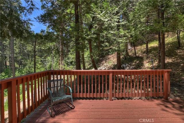 425 Blue Jay Canyon Rd, Blue Jay, CA 92317 - view of wooden terrace