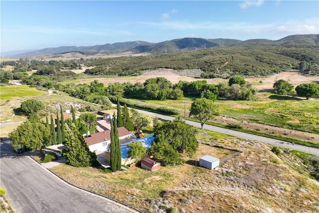 14526 Hardtree Dr, Lake Hughes, CA 93532 - bird's eye view of a mountain backdrop