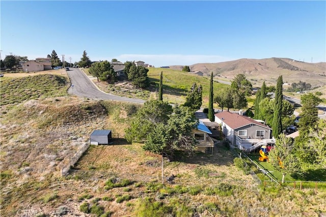 14526 Hardtree Dr, Lake Hughes, CA 93532 - view from above of property