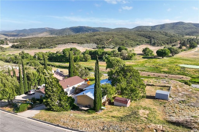 14526 Hardtree Dr, Lake Hughes, CA 93532 - drone / aerial view of a mountain backdrop