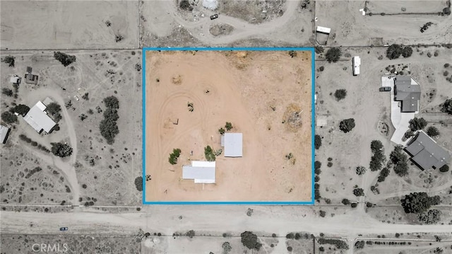 4369 Amador Rd, Phelan, CA 92371 - aerial overview of property's location with property parcel outlined