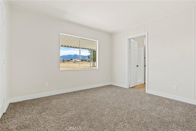 4369 Amador Rd, Phelan, CA 92371 - unfurnished room with carpet and a mountain view