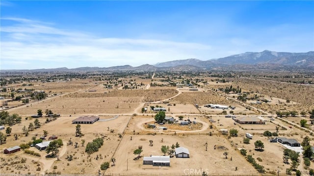 4369 Amador Rd, Phelan, CA 92371 - aerial view of sparsely populated area with a mountain backdrop and a desert landscape