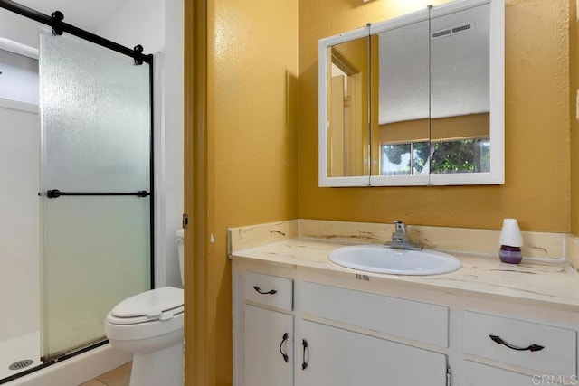 1608 Grandview St, Oceanside, CA 92054 - full bath featuring vanity, a stall shower, baseboard heating, and tile patterned floors