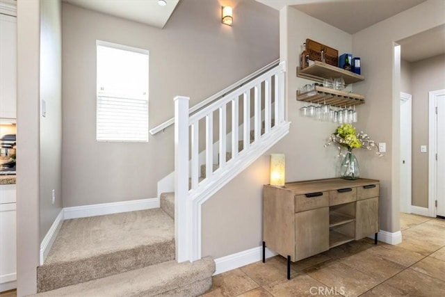 316 Junipero Way, San Luis Obispo, CA 93401 - stairway featuring baseboards
