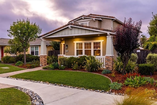 316 Junipero Way, San Luis Obispo, CA 93401 - craftsman inspired home featuring stone siding, stucco siding, and a porch