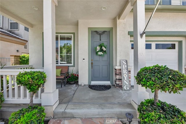 28089 Promontory Ln, Valencia, CA 91354 - property entrance with covered porch and stucco siding