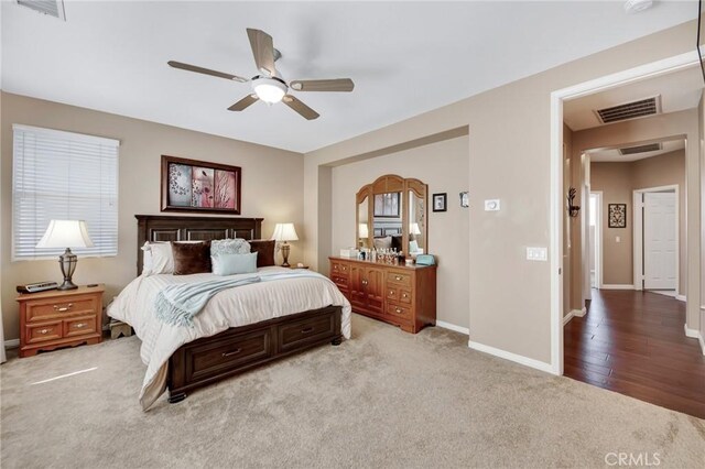 28089 Promontory Ln, Valencia, CA 91354 - carpeted bedroom featuring baseboards and ceiling fan
