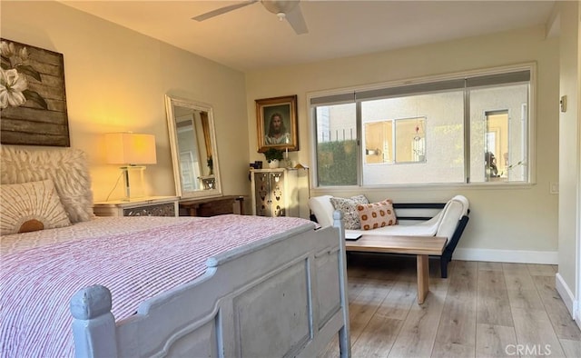 2148 Ronda Granada Unit A, Laguna Woods, CA 92637 - bedroom with wood finished floors and ceiling fan