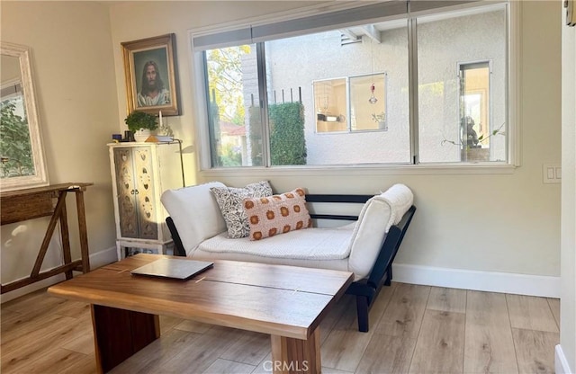 2148 Ronda Granada Unit A, Laguna Woods, CA 92637 - sitting room with baseboards and wood finished floors