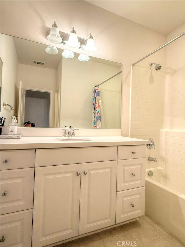 867 E Prommenade Unit B, Azusa, CA 91702 - bathroom with shower / bath combo with shower curtain and vanity