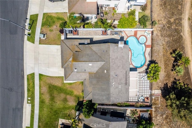 982 Big Spring Ct, Corona, CA 92878 - bird's eye view of a pool area