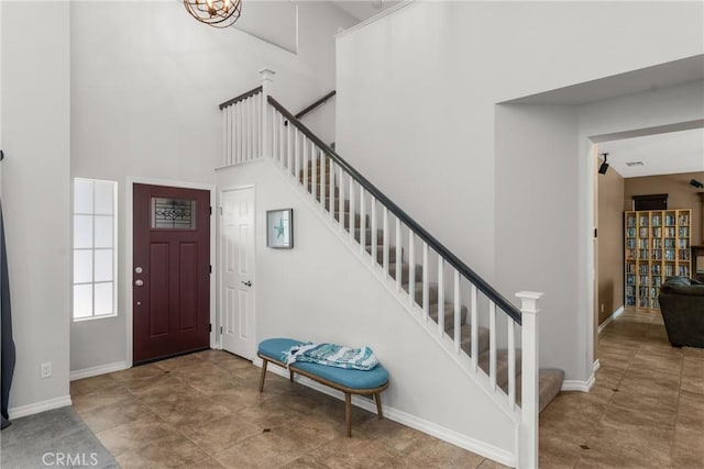 982 Big Spring Ct, Corona, CA 92878 - foyer entrance with a towering ceiling and stairway
