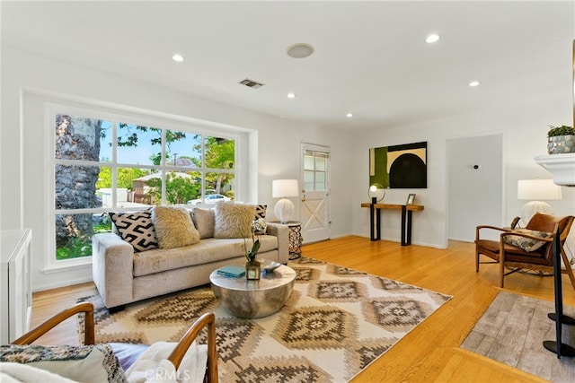 5517 Bevis Ave, Sherman Oaks, CA 91411 - living area with wood finished floors and recessed lighting