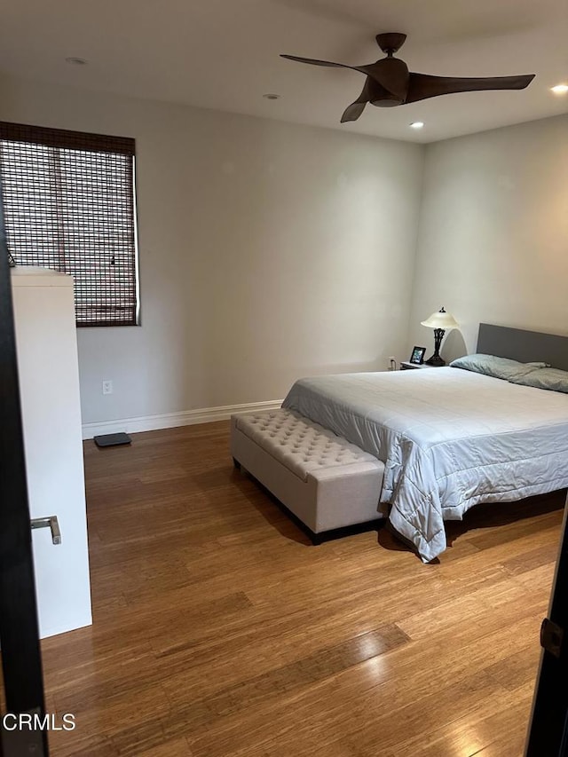 1430 Windshore Way, Oxnard, CA 93035 - bedroom featuring wood finished floors, recessed lighting, and ceiling fan