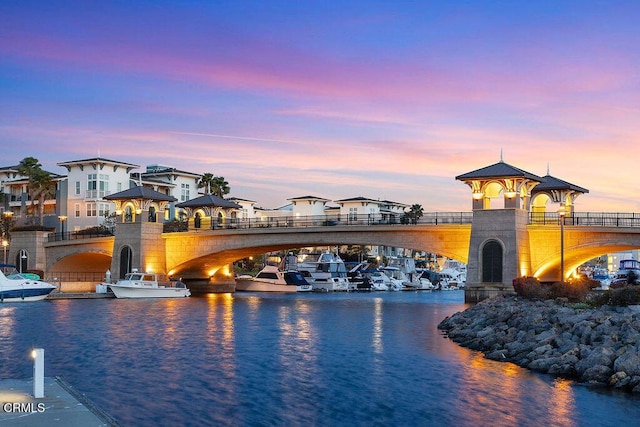 1430 Windshore Way, Oxnard, CA 93035 - water view featuring a notable bridge and a gazebo